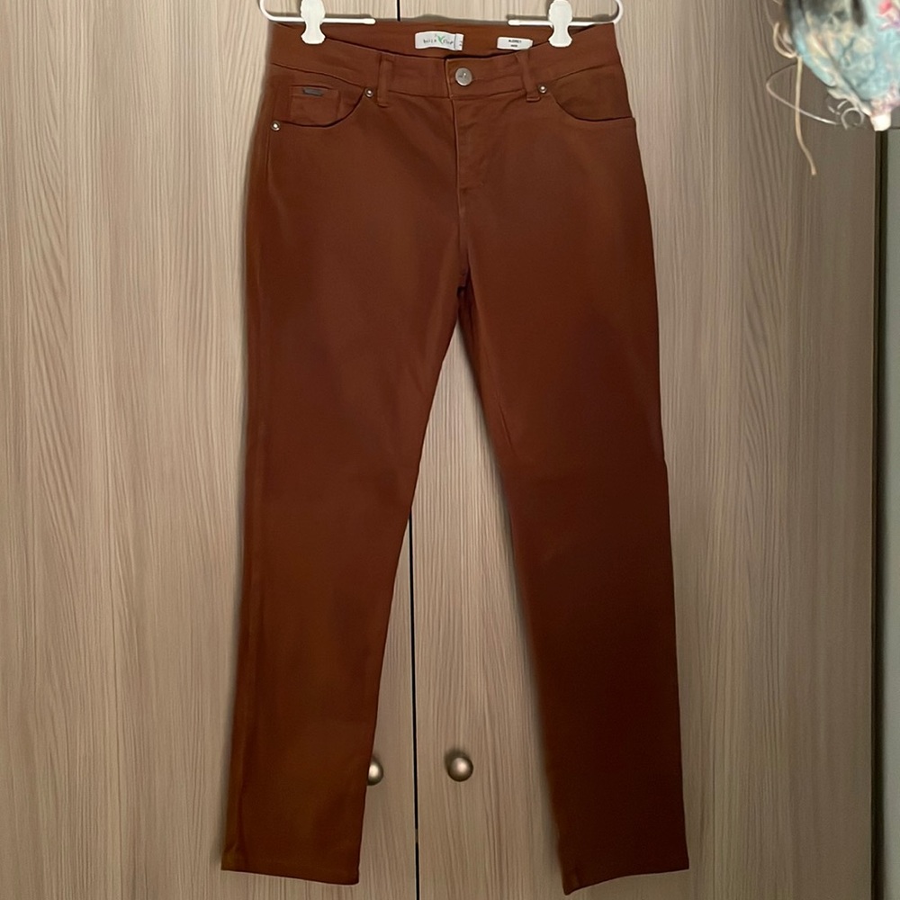 Rust color Beija Flor cotton with elastase pants
